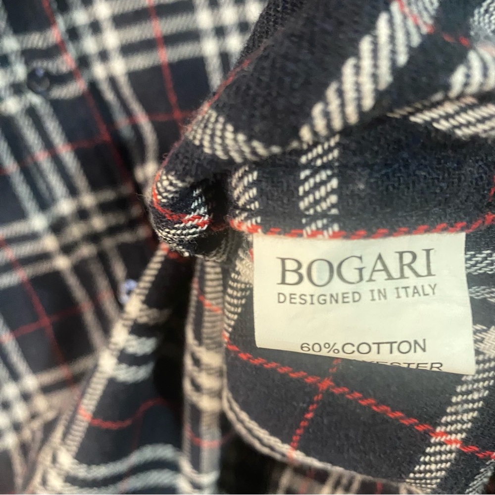 Tailor Vintage Men's  Plaid Flannel Button-up Long Sleeve Shirt XL - Picture 4 of 5